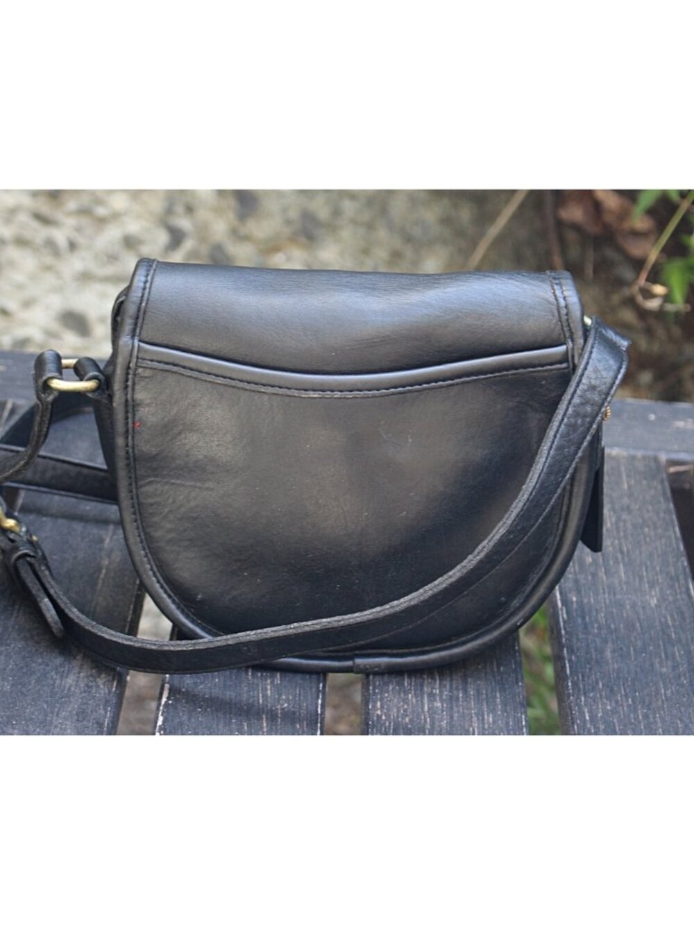 Coach Vintage - Watson Crossbody Bag 9981 in Black, USA 1995 + Hangtag - Picture 11 of 16